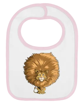 Bavoir bébé uni Lion à grosse crinière par Tomi Ax - tomiax.fr