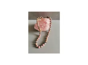 Collier Rhodonite perles 10mm 45cm