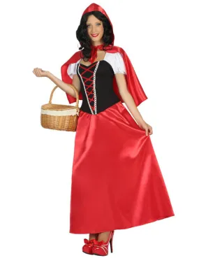 Déguisement robe longue petit chaperon femme : Deguise-toi, achat de Déguisements adultes