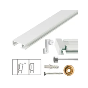 Set complet d'accrochage pour tableaux cimaise 2 coloris 